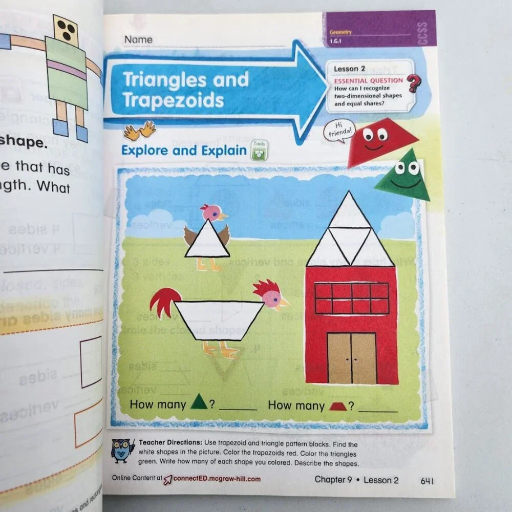 NEW My Math Grade 1 Book 1st Grade Volume 2 McGraw-Hill Elementary Math Connects